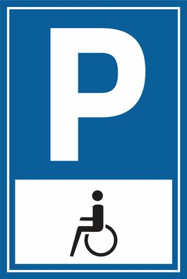 Parkplatz Schild Parkschild Parkplatzschild Rollstuhl Behindertenparkplatz