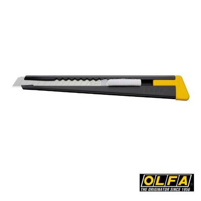 Olfa 180 Black Cutter Messer 9mm Full Metal Body - schlankes Design