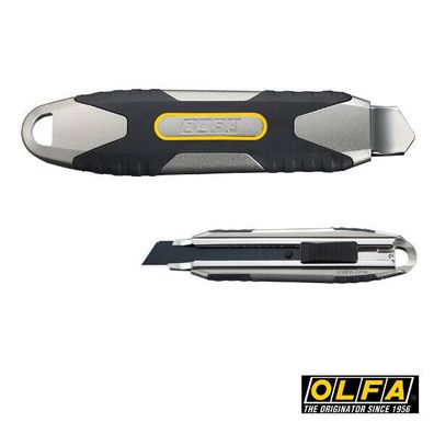 Olfa MXP-AL Aluminiumguss Hochleistungs-Cutter, mit 18mm LBB Klinge, Autolock