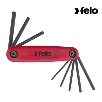 Felo Innensechskantschlüssel-Satz TF8 Torx Handklapphalter 8-tlg. TX9-40-