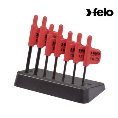 Felo Fähnchenschlüssel Display 7-tlg. TORX® T 6 - T 20 - 34890750 (Gr. T6 - T20)