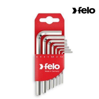 Felo Winkelschlüssel Satz 7-tlg. HEX kurz 1,5 - 6 mm 34500711