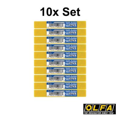 10x Olfa SAB-10 (10tlg) Ersatz-Klinge 30° für Cutter SAC-1, 10-er Set