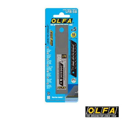 Olfa LFB-5B (5-tlg.) Klingen, Fluorbeschichtung Speed Blade, geringe Reibung