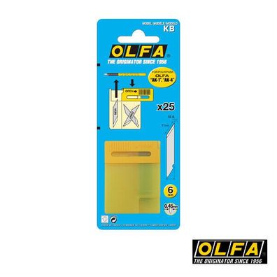 Olfa KB - Klingen (25tlg.) für OLFA Skalpell AK-1/5B in Blister - 25-er Pack