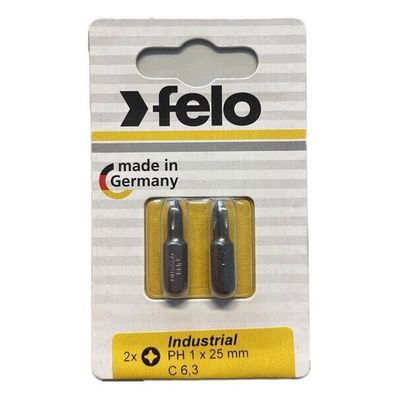 Felo - Industrie Bits Philips 25mm - 2-er Packs in Größen PH 1 - PHZ 3 wählbar