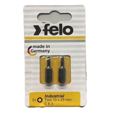 Felo - Industrie Bits Torx 25mm - 2-er Packs in Größen TX 10 - TX 40 wählbar