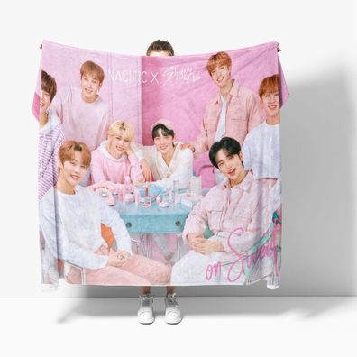 Kpop Stray Kids Fleece Blanket Lee Know Han Klimaanlage Decke Schlafdecke Nap Quilt