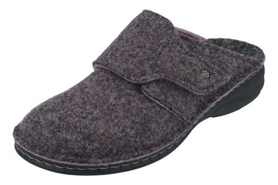 FINN Comfort Goms Damen Clogs Hausschuhe lila DoubleFilz