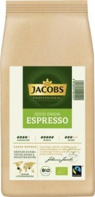 Jacobs Bio Good Origin Espresso ganze Bohnen 1kg