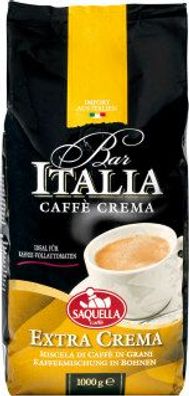 Saquella Bar Italia Caffe Crema ganze Bohnen 1kg