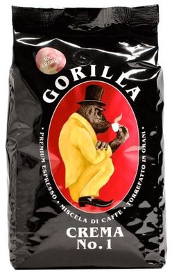Gorilla Crema No.1 ganze Bohnen 1kg