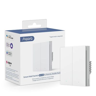 Aqara Smart Wall Switch H1 Smarter Lichtschalter (ohne Neutralleiter) weiß