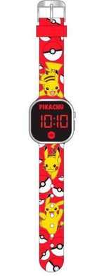 Pokemon - Pikachu Pokeball LED digital Armbanduhr Kids Clock Watch