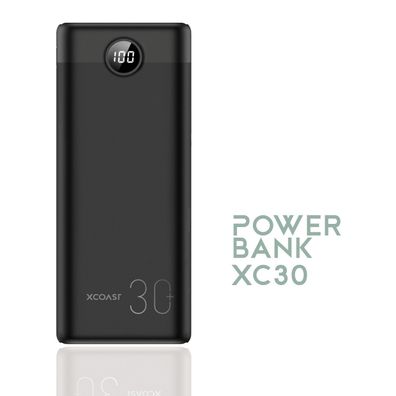 XCOAST XC30 mobile Stromversorgung PowerBank 30000 mAh