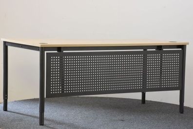 Schreibtisch Ahorn/ grau , 180x100/80cm, gebraucht