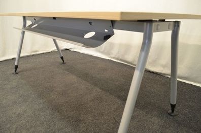 Schreibtisch, Buche, 180x100/80cm, gebrauchte Büromöbel