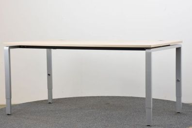Schreibtisch, 80x180, höhenverstellbar, ahorn, gebraucht