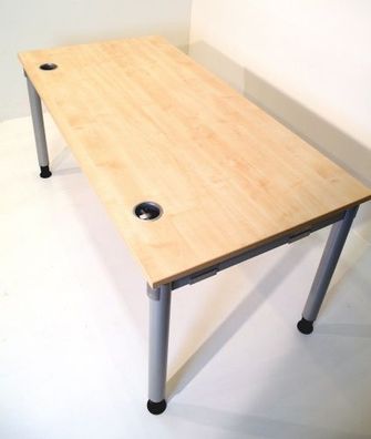 Schreibtisch 160x80cm, Buche Tischplatte, gebrauchte Büromöbel