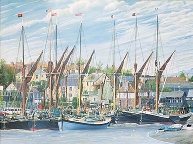 Segelschiffe auf der Themse