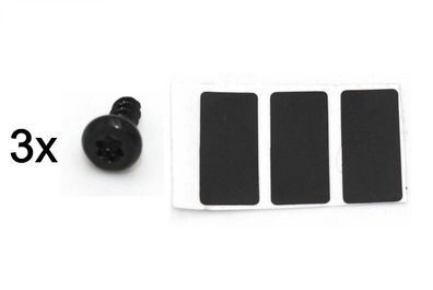3 x PS4 Siegel + T8 Torx Schraube schwarz Ersatz für hintere Schrauben Phat Slim Pro