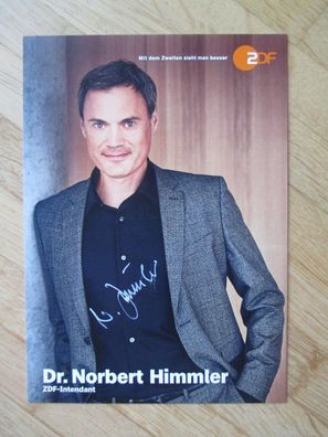 ZDF Intendant Dr. Norbert Himmler - handsigniertes Autogramm!!!