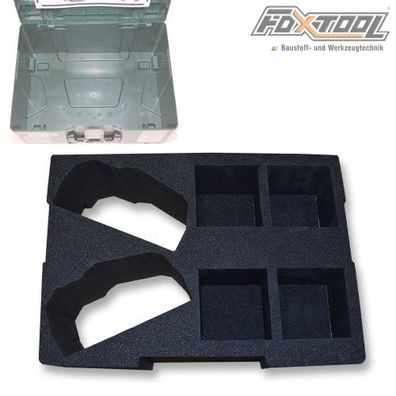 Metabo Metaloc-Koffer Schaumstoffeinlage [Platz für 2xASC-Ultra+ 4x Akku LiHD]