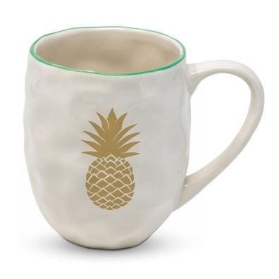 Organic Mug, Henkelbecher, Tropical Pineapple , Ananas gold, 603725 1 St