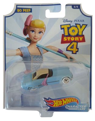 Mattel GCY58 Hot Wheels Disney Toy Story 4, Bo Peep Fahrzeug im Maßstab 1:64, bl