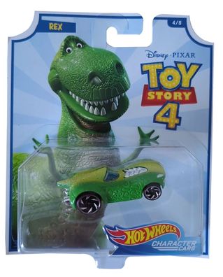 Mattel GCY56 Hot Wheels Disney Toy Story 4, Rex Fahrzeug im Maßstab 1:64, grün i