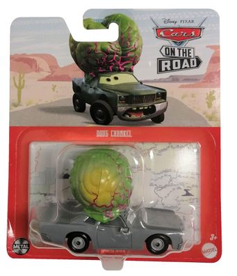 Mattel HKY33 Disney Pixar Cars On The Road Doug Crankel Grün Spielzeugauto mit R
