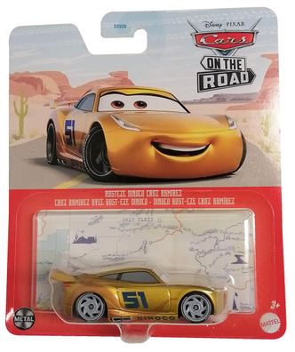 Mattel HHT99 Disney Pixar Cars on the Road Rusteze Dinoco Cruz Ramirez Gold Meta