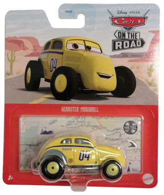 Mattel HKY32 Disney Pixar Cars On The Road Gearsten Marshall Gelb Modellauto Met