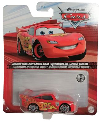 Mattel FML20 Disney Pixar Cars 2 Lightning McQueen mit Rennreifen Rot Spielzeuga