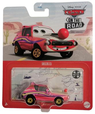 Mattel HHV07 Disney Pixar Cars On The Road Greebles Spielzeugauto mit roter Clow