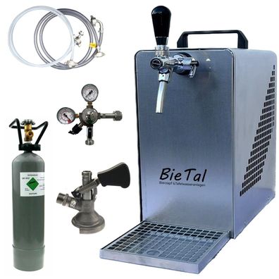 BieTal® Bierzapfanlage Bierkühler Zapfanlage 30 Liter/ h - Komplettset - 5/8 Zoll
