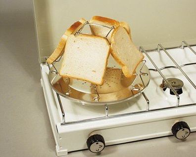 Camping-Toaster platzsparend