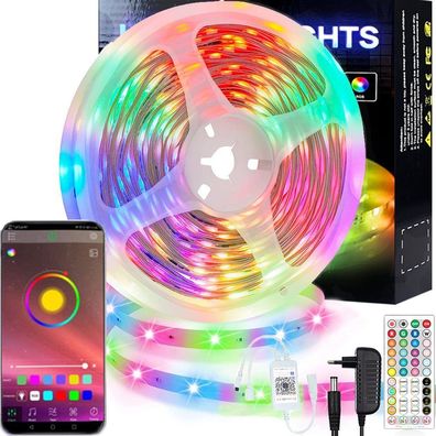 LED-Streifen 5m LED Band Streifen RGB Stripe Licht-Leiste 5050 SMD Leuchte,