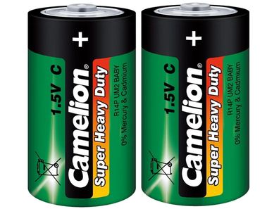 Baby-Batterien Camelion HeavyDutyTyp C/ R14, 1,5V, 2er-Shrink