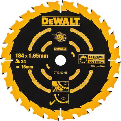 Kreissägeblatt DeWALT Extreme 184x16x1 ,65mm mit 24 Zähnen