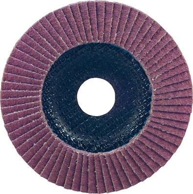 Lamellenschleifteller INOX Spezialkorund Körnung: KK 60 115 mm / Baumwollgewebe
