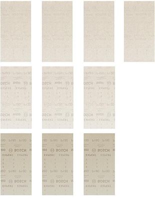 Netzschleifblätter-Set BOSCH EXPERT M48 0 115 x 230 mm, Körnung 4x80, 3x120, 3x1