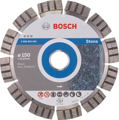 Diamanttrennscheibe BOSCH Best for Stone für Stein 150 x 22,23 x 2,4mm