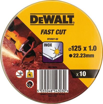 Trennscheibe DeWALT DT3507-QZ 125 x 1 x2 2,23 mm, VPE=10 Stück