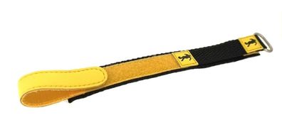 Adora Youngline > Uhrenarmband 16mm Klettband schwarz/ gelb Nylon AY4379