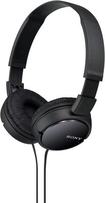 Sony MDR-ZX110 On-ear Kopfhörer Faltbarer Bügelkopfhörer 40 mm Treiber Schwarz