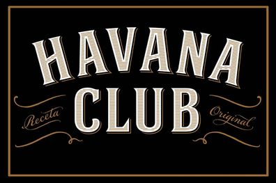 Top-Schild mit Kordel, 20 x 30 cm, Havana Club, Alkohol, Rum, neu & ovp