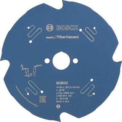 Kreissägeblatt Bosch für Faserzemetplatt en 140x20mm