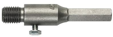 Aufnahmeschaft HELLER M16 Aussengewinde mit Sechskant Aufnahme Länge 100 mm
