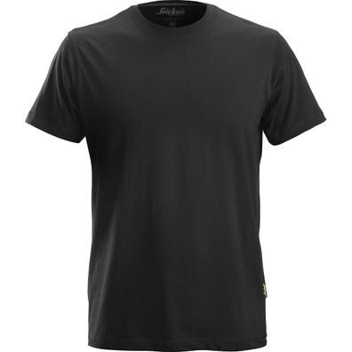 Snickers Klassisches Baumwoll T-Shirt - Schwarz 103 2XL